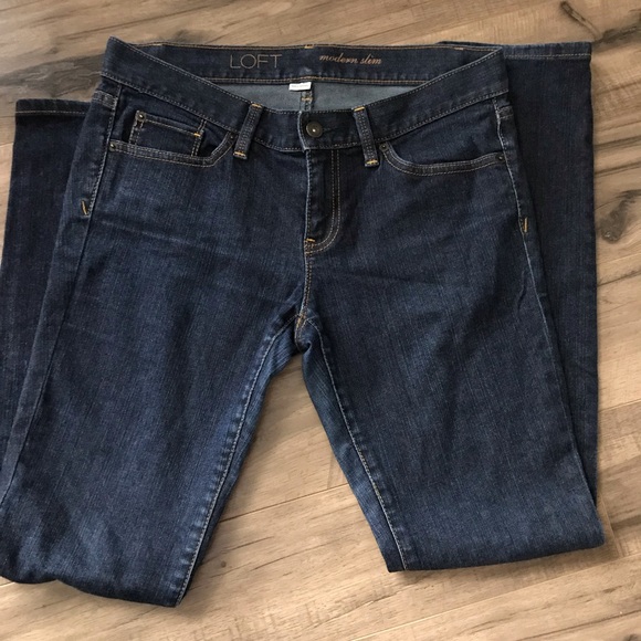 LOFT modern slim jeans size 6 - Picture 2 of 5